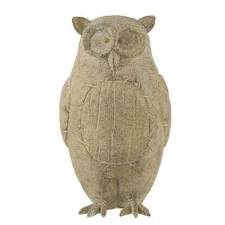 Statuette Déco "hibou" 35cm Marron Clair