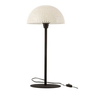 Lampe à Poser "champignon Brillant" 59cm Blanc