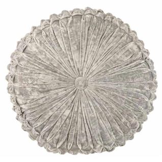 Coussin Rond Design "viva" 43cm Argent