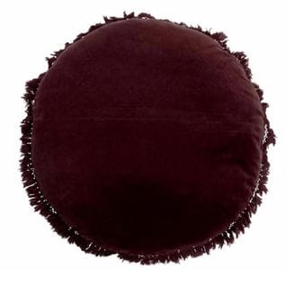 Coussin Rond En Velours "rosta" 50cm Mauve