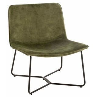 Fauteuil Lounge Design "isabel" 76cm Vert