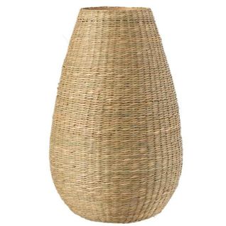 Vase Design En Bambou "zostère" 46cm Naturel