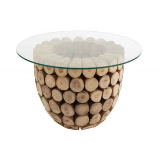 Table D'appoint Design "mivida" 70cm Naturel