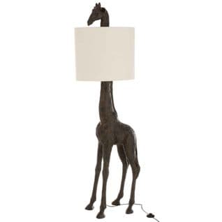 Lampadaire Design "girafe" 177cm Marron Foncé