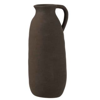 Vase Design En Céramique "cruche" 35cm Noir