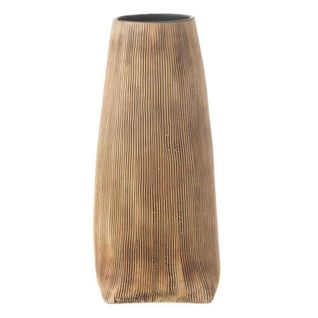 Vase Long Design En Céramique "maria" 29cm Marron