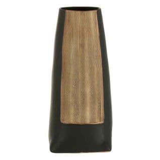 Vase Long Design En Céramique "maria" 29cm Noir