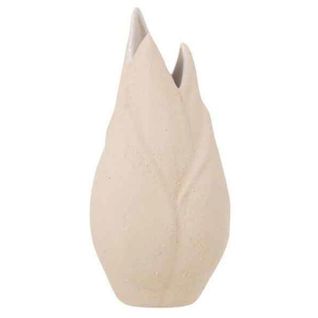 Vase Design En Céramique "adema" 25cm Beige