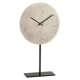 Horloge Sur Pied En Métal "matia" 41cm Argent