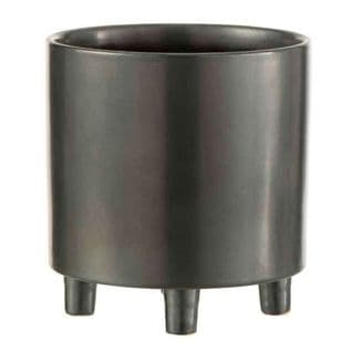 Cache-pot En Céramique "smoke" 21cm Gris et Noir