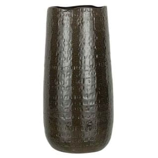 Vase En Céramique Design "yuella" 40cm Gris
