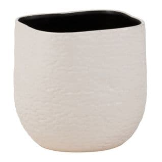 Cache-pot En Céramique "audrey" 20cm Blanc