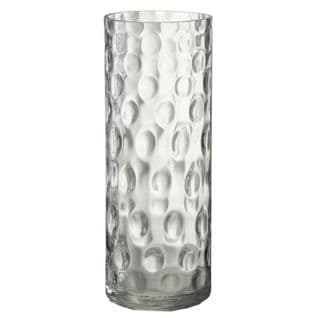 Vase Cylindrique Design "honéo" 40cm Transparent