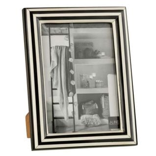 Cadre Photo Déco "lignes" 13x18cm Noir et Blanc