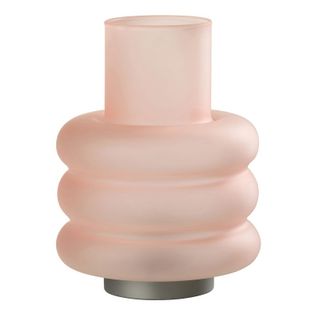 Lampe à Poser LED "anneaux" 24cm Rose