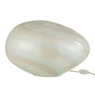Lampe à Poser Ovale "pearl" 40cm Blanc
