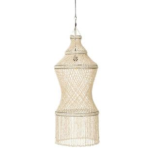 Lampe Suspension Coquillage "lisa" 128cm Naturel