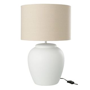 Lampe à Poser En Céramique "méli" 60cm Blanc