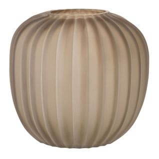Vase Design En Verre Ligne "hayden" 27cm Marron Clair