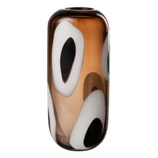 Vase Design En Verre "izzy" 37cm Marron
