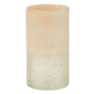 Vase Cylindre En Verre "sumina" 23cm Beige