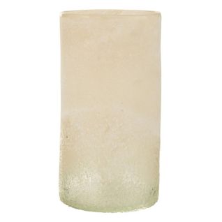 Vase Cylindre En Verre "sumina" 29cm Beige