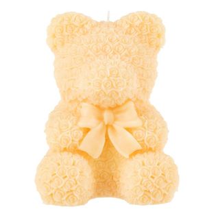 Bougie Parfumée Déco "ours" 21cm Jaune