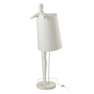 Lampadaire Design Homme "kurtis" 139cm Blanc