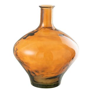 Vase Design En Verre "cherry" 46cm Marron