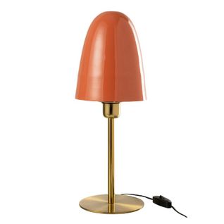 Lampe à Poser En Métal "denny" 47cm Corail