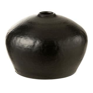 Vase Déco Poterie "ying" 20cm Noir