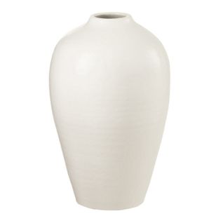 Vase Déco Poterie "ying" 35cm Blanc