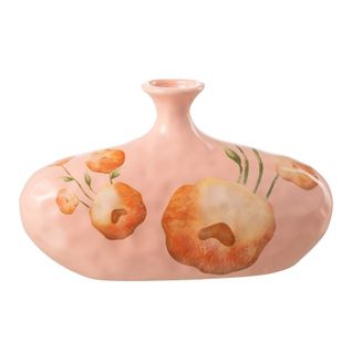 Vase Déco Poterie "bloem" 15cm Saumon