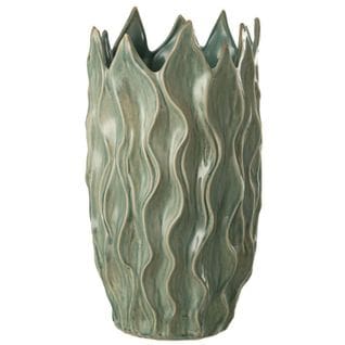 Vase Design En Céramique "ivy" 54cm Vert
