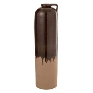 Vase Design En Céramique "droplet" 68cm Marron