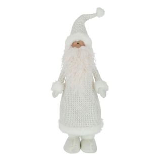 Statue Déco "père Noël" 66cm Blanc