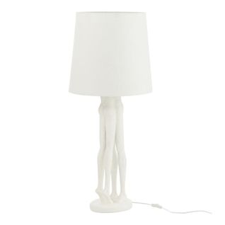 Lampadaire Design "couple" 90cm Blanc