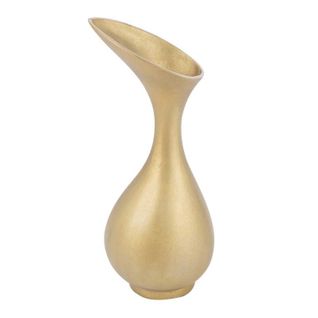 Vase Design En Aluminium "olivia" 45cm Or