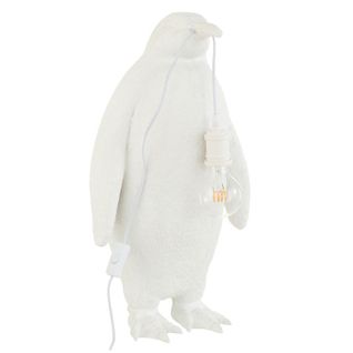 Lampe à Poser En Résine "pingouin" 59cm Blanc