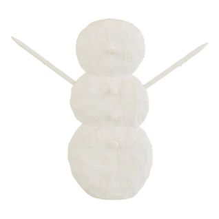 Statuette Déco "bonhomme De Neige" 32cm Blanc