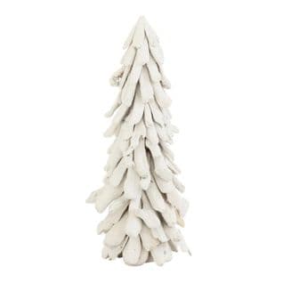 Sapin De Noël à Poser "bois Flotté" 70cm Blanc