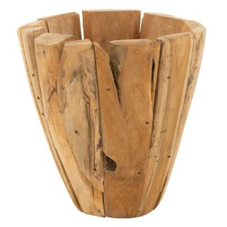 Cache-pot En Bois "jack Teck" 40cm Naturel