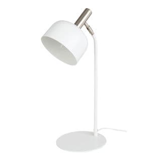 Lampe à Poser En Métal "tilt" 56cm Blanc