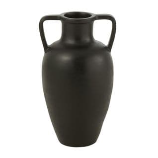 Vase Avec Anses "amphore" 48cm Noir