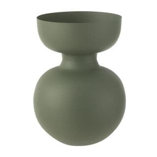 Vase Déco En Métal "thibault" 32cm Vert