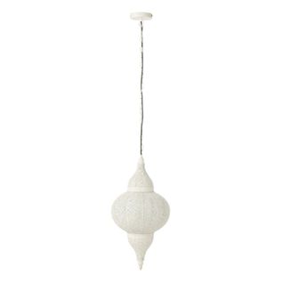 Lampe Suspension En Métal "bore" 65cm Blanc