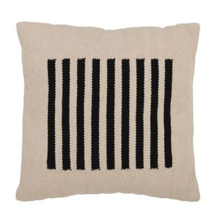 Coussin Design "lignes" 50x50cm Naturel