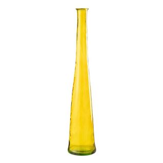 Vase En Verre "noah" 100cm Jaune