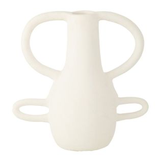 Vase Design 4 Poignées "bali" 36cm Blanc
