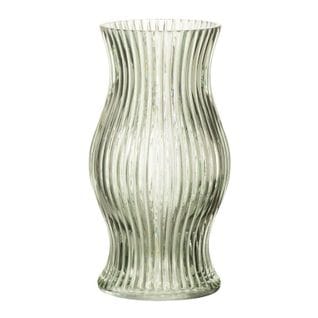 Vase Design Strié "mae" 26cm Vert Clair